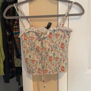 Floral crop top